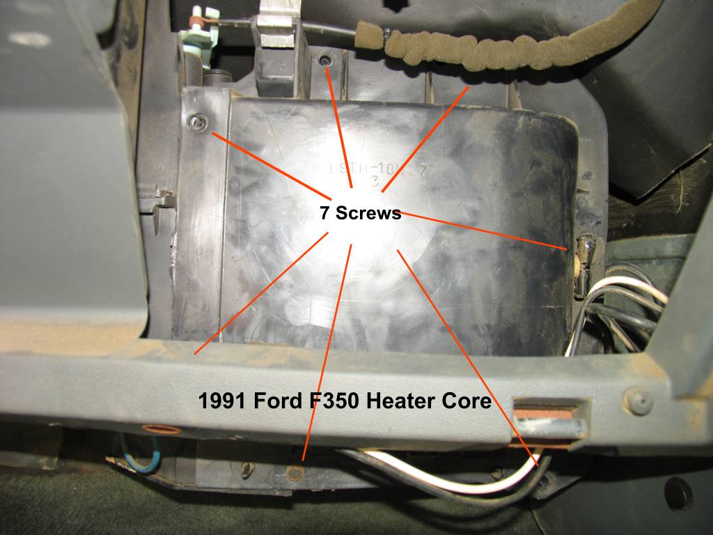 2000 Ford truck heater core #7